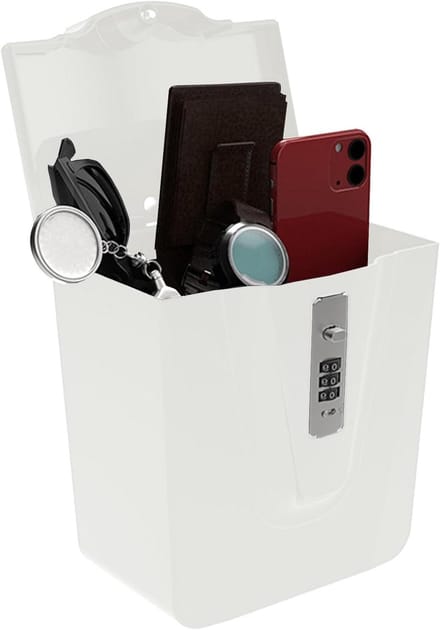 Draagbare Kluis - Reis Safe - Veilig Opbergen - Waterdicht Ontwerp - 19x12x19 cm - Wit