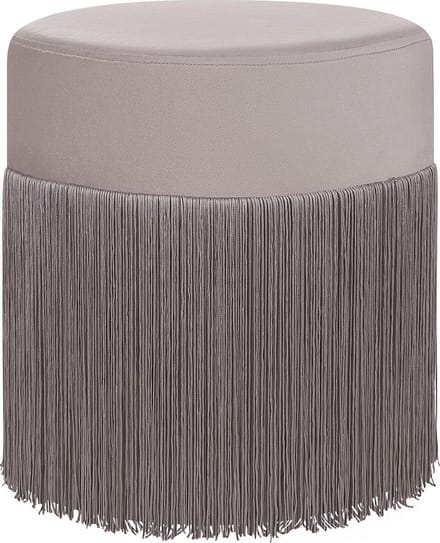 VIRGINIA - Poef - Taupe - 36 cm - Fluweel