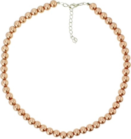 Behave - Parel Ketting Bruin - 43 cm
