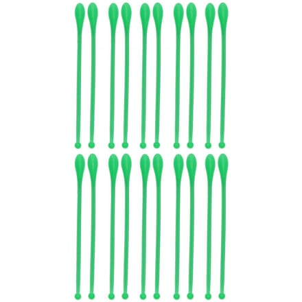 20 STUKS Dubbelzijdige Medicijnlepel Mini Plastic Monstername Medicijnlepels voor Laboratorium green