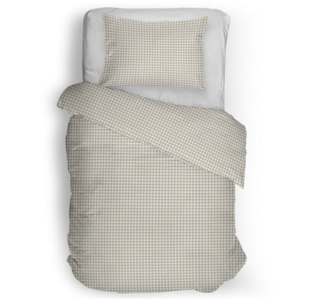Snoozing Kaat Dekbedovertrek - Eenpersoons - 140x200/220 cm - Beige