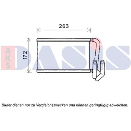 Warmtewisselaar, interieur verwarming AKS DASIS 519017N