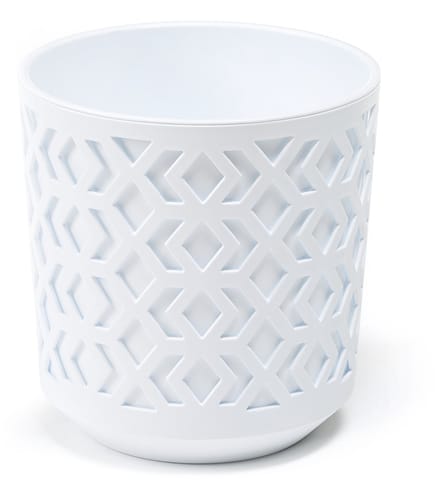 Lamela AZTEK Pot 14cm Wit + Wit - Modern Design