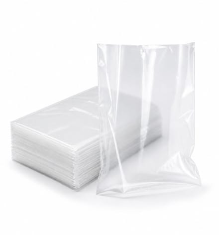 Inpakr Transparante LDPE Zakken met Zijvouw - 1000 Stuks - 14 x 4 x 45 cm - 20 Micron