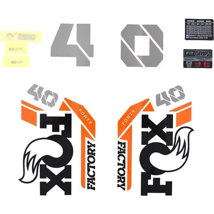 Decalset Fox 2021, 40, F-S, Battleship Logo, Battleship Fork