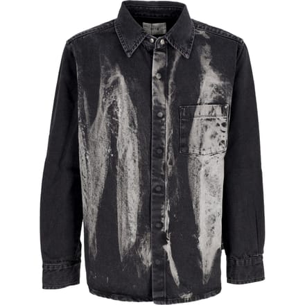 Shirt Long Sleeve Denim Shirt Black Denim