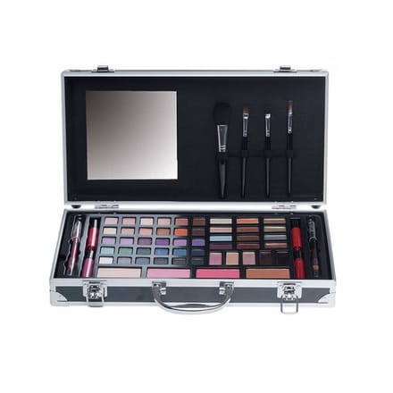 Casuelle Make-Up Koffer met Spiegel Zwart