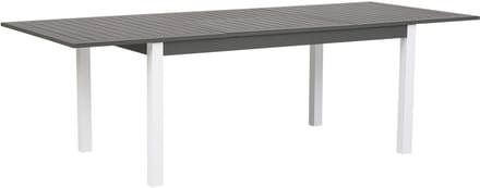 PANCOLE - Tuintafel - Donkergrijs - 100 x 168/248 cm - Aluminium