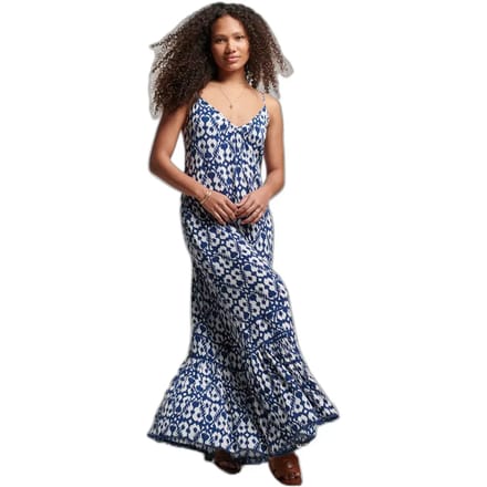 Superdry - Lange cami-jurk - Dames - Jurken