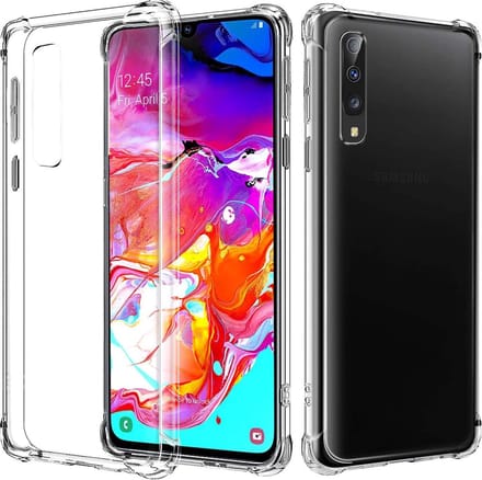 Shock proof Hoesje Geschikt voor: Samsung Galaxy A70 / A70S - Anti -Shock Silicone - Transparant