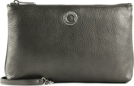 MANDARINA DUCK Leren Schoudertas Avondtas Mellow Lux Pochette Graphite Donkergrijs