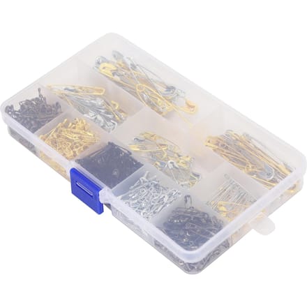 620 Stuks Veiligheidsspelden 6 Maten Combinatie Diverse Sets Bruidsjurk Tag Sieraden Accessoires white
