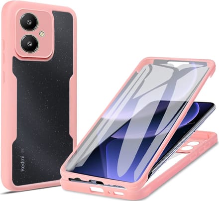 Hoesje geschikt voor Xiaomi Redmi 13C 5G - Techsuit ColorVerse 360 Case met Screenprotector - Roze