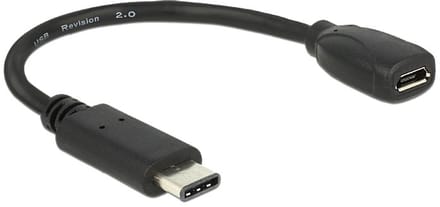 Delock - USB-C Male naar USB 2.0 A Female - 0.15 m