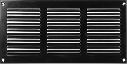 Ventilatierooster met Insectenwering voor HVAC - Zwart (30 x 15 cm)