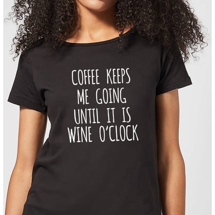 Coffee Keeps me Going Women's T-Shirt - Black - 3XL