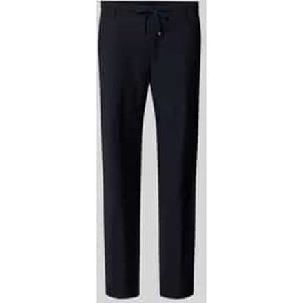 straight fit broek met lanawol model 'Sake'
