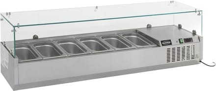 Combisteel Opzetkoelvitrine - 9x 1/3 GN - 2000x395x435mm