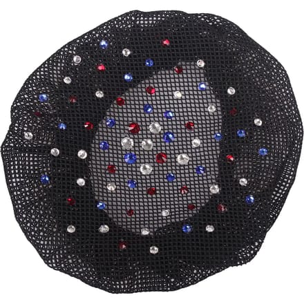 QHP haarnet Rhinestone - Zwart/ estate