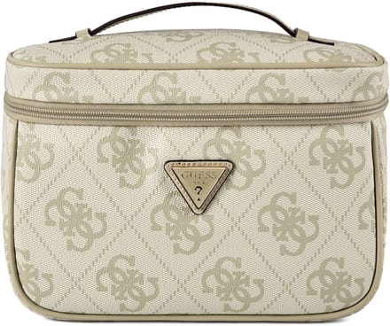 GUESS cosmetische tas Toiletry Train Case Sage Logo Lichtgroen