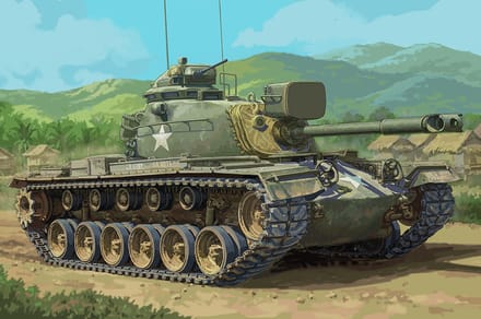 Trumpeter Modelbouwpakket Militaire voertuigen - 63533 M48 Patton - M48A3 MBT - Tank Plastic - 1:35 - Modelbouw