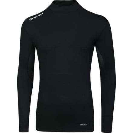 Sondico Heren-basislaagshirt met hoge kraag (Zwart)