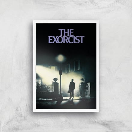 The Exorcist Giclee Art Print - A2 - White Frame