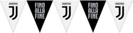 BIGIEMME SRL - Zwarte en witte Juventus vlaggenslinger