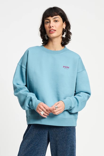 POM Amsterdam Sweater - Dawn Blue Taglia: 40 | Maglioni a maglia Outlet | Donna | Blu