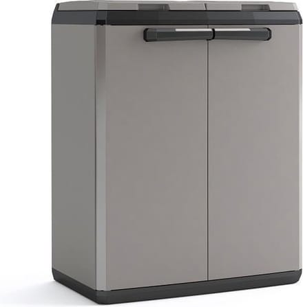 Keter Split basic recycling system - 68x39x85 cm - donker grijs/zwart