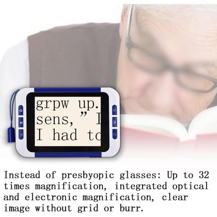 Loupe numérique LCD TFT 3,5 pouces Aide à la lecture électronique EU110‑ 32X Aide visuelle électronique EU Plug