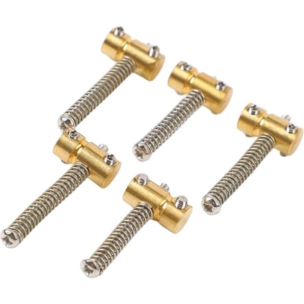 5 Stuks Gecompenseerde Zadels Betere Resonantie Messing Vintage Elektrische Basbrug Zadeltje beige
