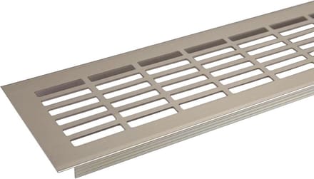 Geperforeerd Ventilatiepaneel 480x81 mm RVS-look voor Kasten en Werkbladen
