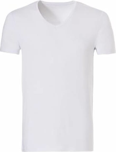 Ten Cate Basics t-shirt v-hals wit voor Heren | Maat M