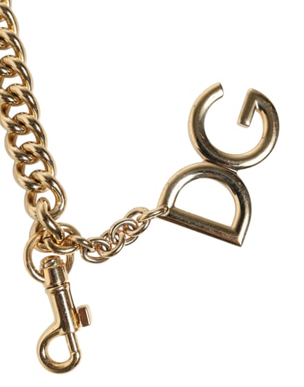 Bruin Luipaard Gouden Messing Ketting Accessoire Schouderband