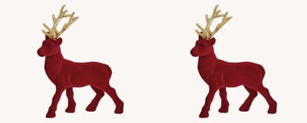 Set van 2 herten - kerst - hert - ree