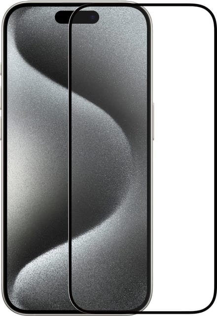 ScreenArmor Full Cover Tempered Glass Screenprotector voor iPhone 15 Pro Max