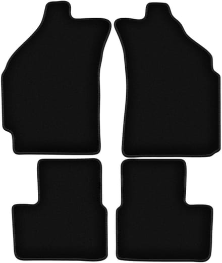 BASIC zwarte velours matten voor: Daewoo Matiz hatchback (1997-2007)