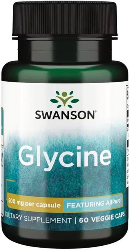 Swanson - Glycine Capsules - AjiPure® Glycine - 60 vegan capsules - 500mg