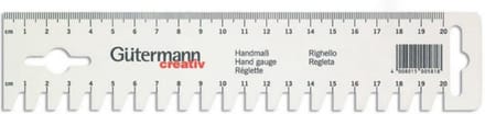 Gutermann - Plisee lat - 20 cm - wit
