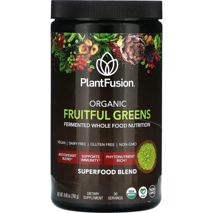 PlantFusion, Biologische Fruitige Groenten, 8,46 oz (240 gram)