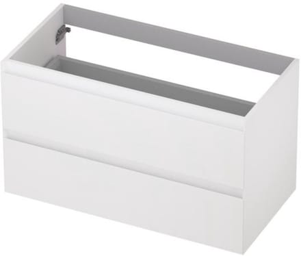 INK - Onderkast 2 Laden Greeploos Gelakt - 900x450x520 Mm - Mat Wit