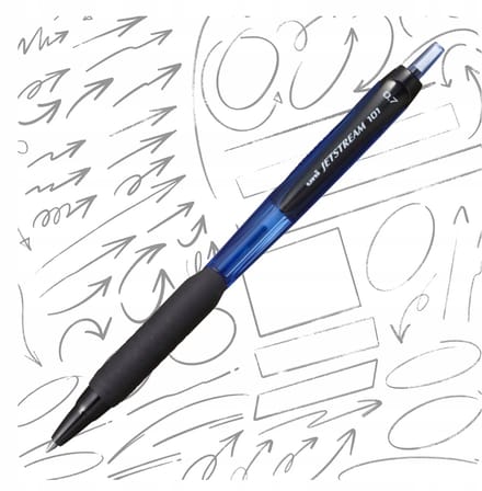 Uni Jetstream SXN-101 Balpen Blauw 0.7mm - Ergonomisch & Sneldrogend