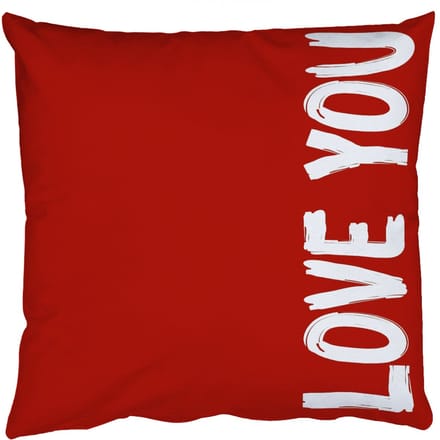 Sierkussens - Kussentjes Woonkamer - 40x40 cm - Schuin - Loveyou - Rood