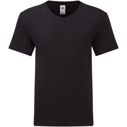 T-shirt met V-hals Fruit of the Loom Iconic 150