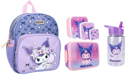 Kuromi schoolset; rugzak en lunchset