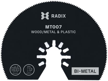 Radix - Multitool zaagblad - HCS - 20 tanden (1.26mm) - Gefreesd - 80mm