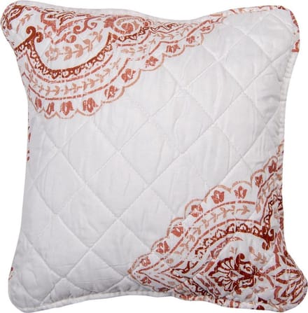 Clayre & Eef Kussenhoes 50x50 cm Wit Katoen