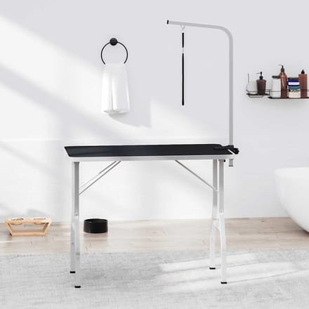 vidaXL - Hondentrimtafel - verstelbaar - met - 1 - lus