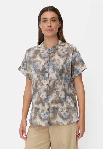 camel active Cotton blouse met korte mouwen - Maat - Meerkleurigwomenswear-L